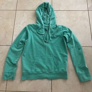 Gap sea foam green hooded sweatshirt